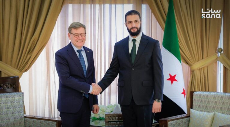 الرئيس-السوري-يبحث-سبل-تعزيز-التعاون-مع-وفد-ألماني-رفيع-المستوى