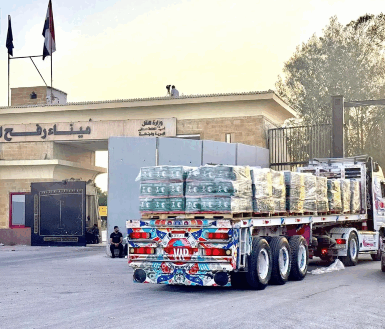 مساعدات-سعودية-جديدة-تعبر-منفذ-رفح-إلى-قطاع-غزة