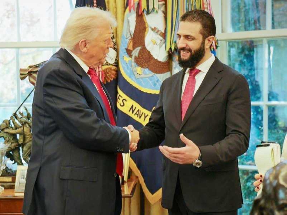 بعيدًا-عن-الكاميرات.-اجتماع-بين-الشرع-وترامب-في-البيت-الأبيض