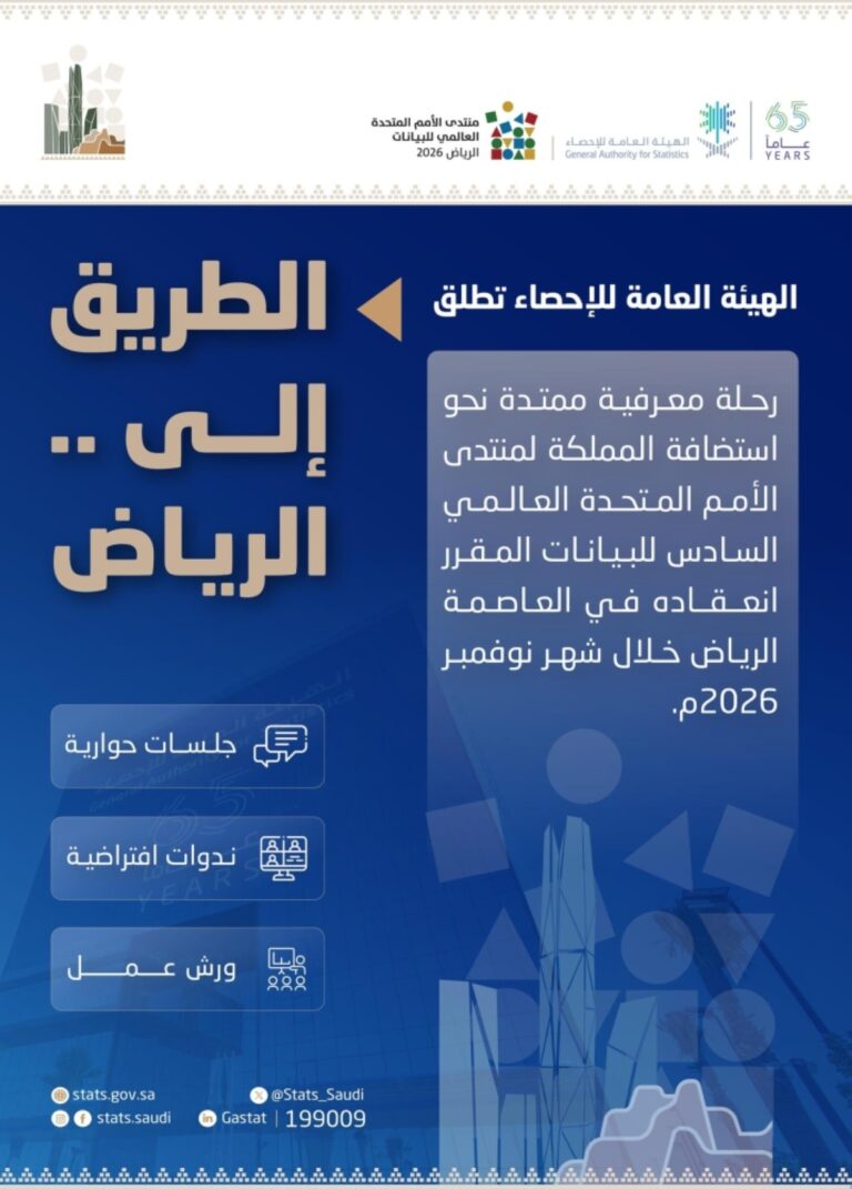 «الإحصاء»-تطلق-فعاليات-«الطريق-إلى-الرياض»