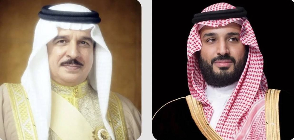 ولي-العهد-يبعث-برقية-شكر-لملك-مملكة-البحرين-إثر-مغادرته-المنامة
