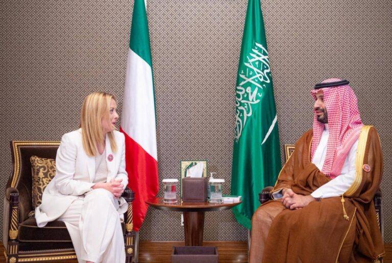 ولي-العهد-ورئيسة-وزراء-إيطاليا-يناقشان-المستجدات-الإقليمية-والدولية