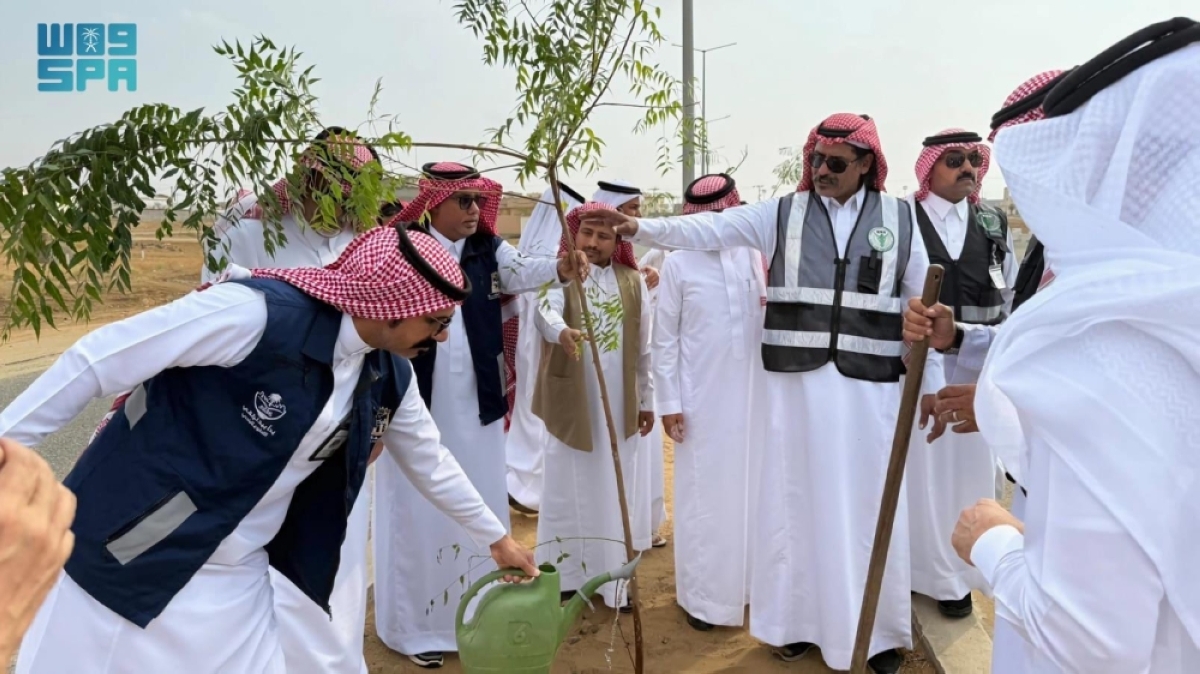 تدشين-مبادرة-«تشجير-مركز-ناوان»-بمحافظة-المخواة