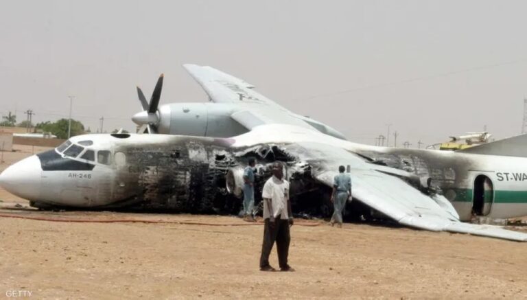 مقتل-طاقم-طائرة-عسكرية-سودانية-بعد-تحطمها-خلال-محاولتها-الهبوط