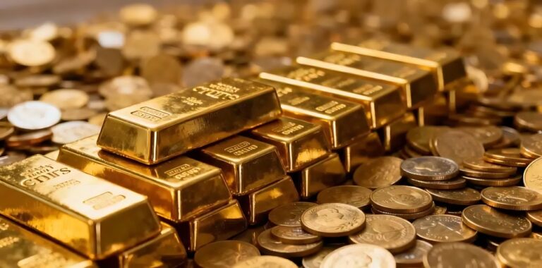 الذهب-يتراجع-نسبيًا-قبيل-إعلان-الفائدة-الأمريكية-والفضة-تواصل-التحليق