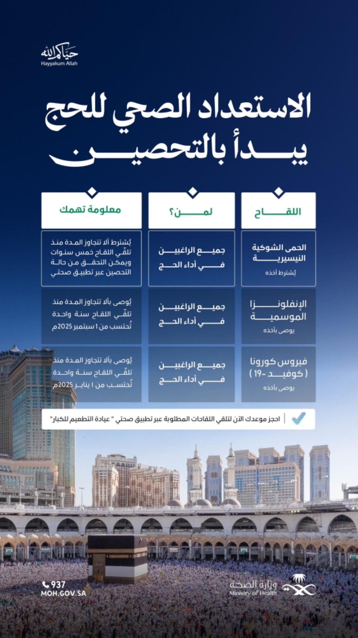 «الصحة»-تطلق-حملة-التطعيم-لموسم-حج-1447هـ