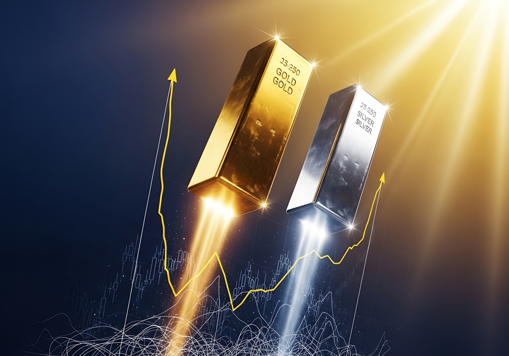 الذهب-والفضة-يغلقان-على-ارتفاع-مع-استمرار-توترات-الشرق-الأوسط