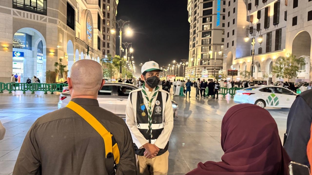 530-كشافًا-يشاركون-في-إدارة-حشود-المسجد-النبوي-خلال-رمضان
