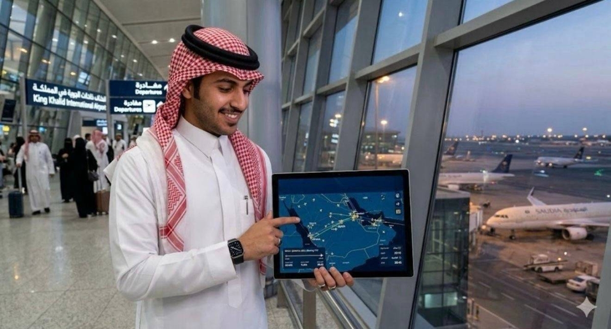 لأول-مرة-في-السعودية.-خدمة-رقمية-سعودية-عالمية-جديدة-تتيح-تتبع-الرحلات-الجوية