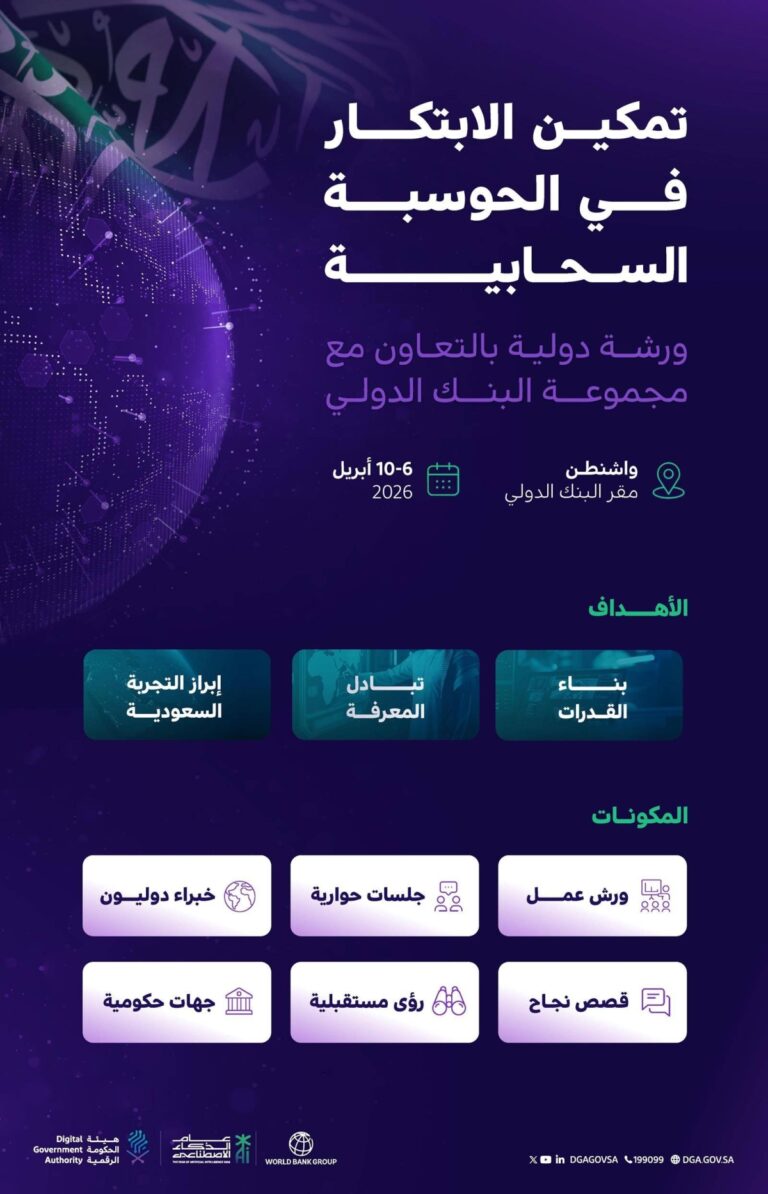 الحكومة-الرقمية-تنظم-ورشة-دولية-لتمكين-الابتكار-في-الحوسبة-السحابية