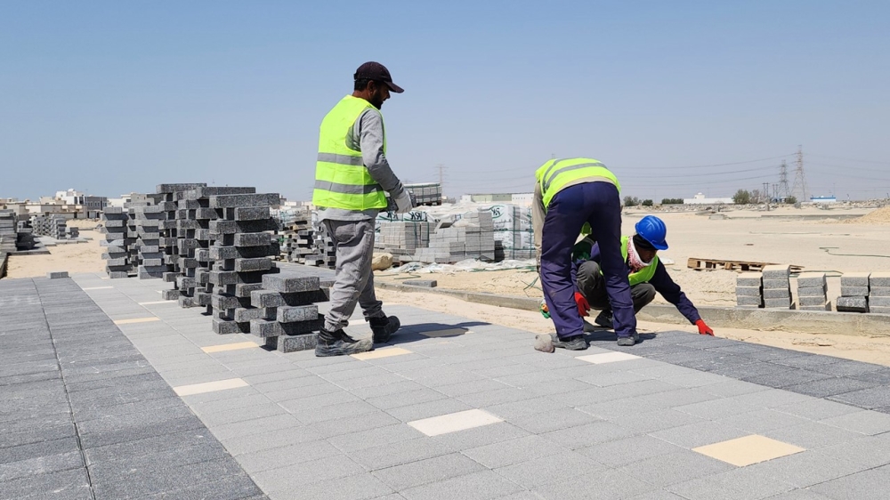 بنسبة-إنجاز-43%.-استمرار-أعمال-تنفيذ-حديقة-حي-السلام-في-الخفجي