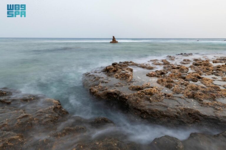 التكوينات-الصخرية-تشكل-تناغما-بصريا-على-سواحل-الوجه