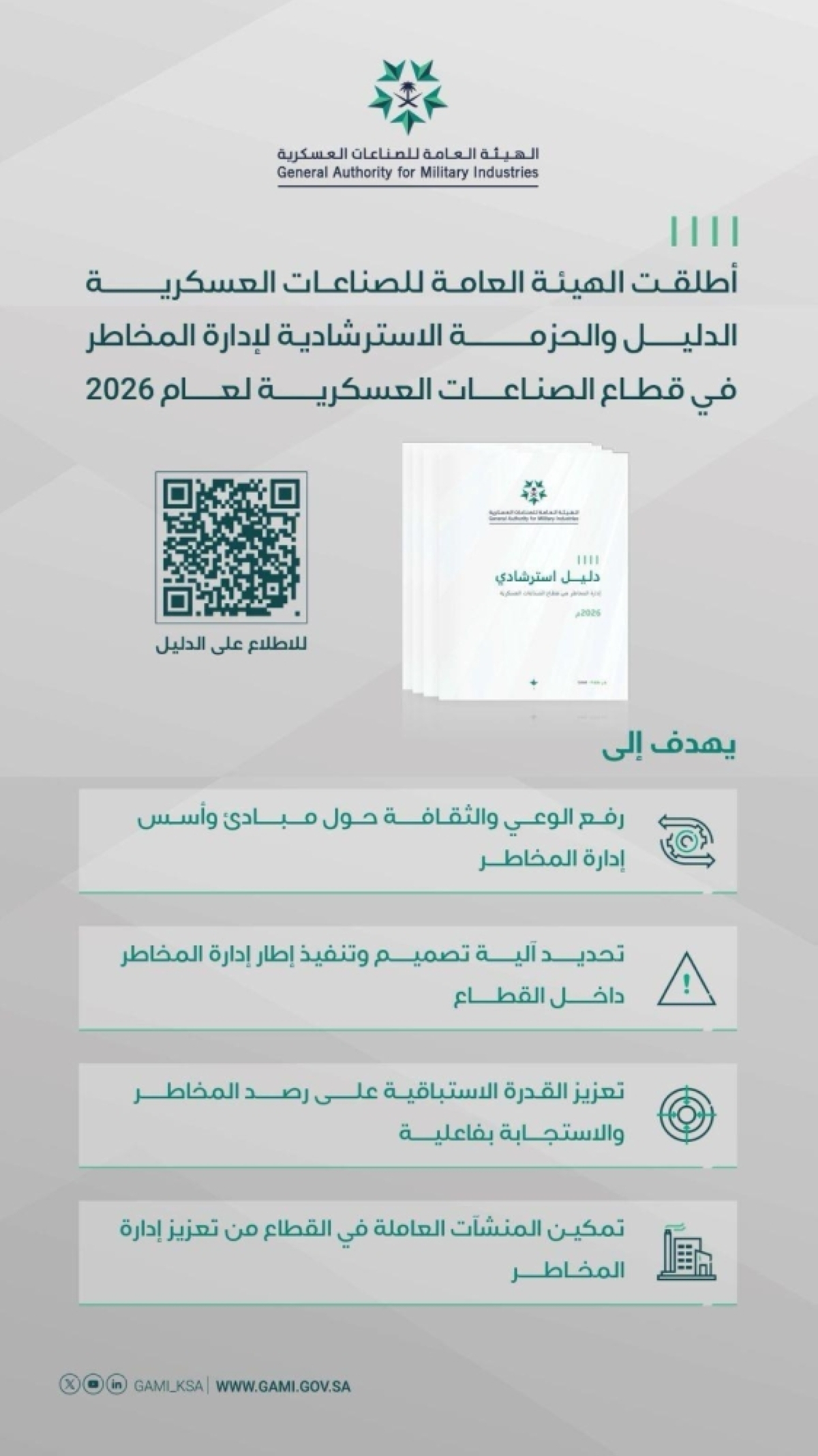 إطلاق-الدليل-والحزمة-الاسترشادية-لإدارة-المخاطر-
في-قطاع-الصناعات-العسكرية