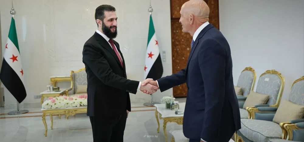 “الشرع”-يبحث-مع-المبعوث-الأمريكي-المستجدات-في-سوريا