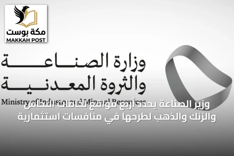 وزير الصناعة يحدد أربع مواقع لخامات النحاس والزنك والذهب لطرحها في منافسات استثمارية