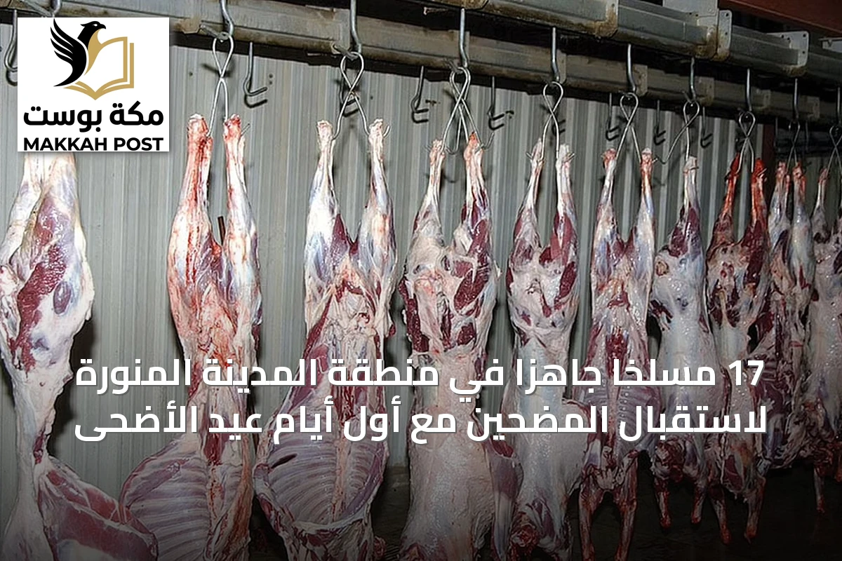 17 مسلخًا جاهزًا في منطقة المدينة المنورة لاستقبال المضحين مع أول أيام عيد الأضحى