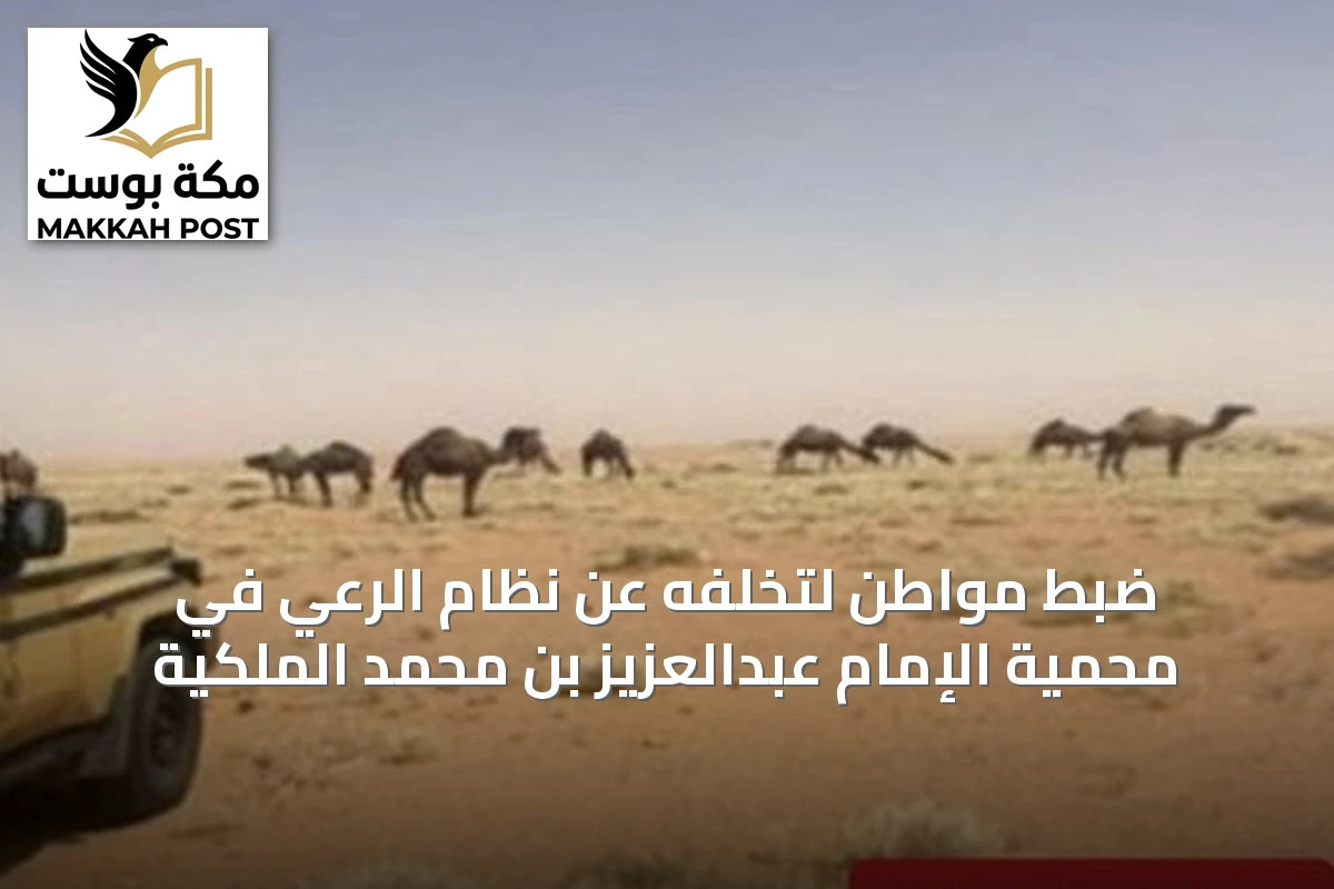 ضبط مواطن لتخلفه عن نظام الرعي في محمية الإمام عبدالعزيز بن محمد الملكية
