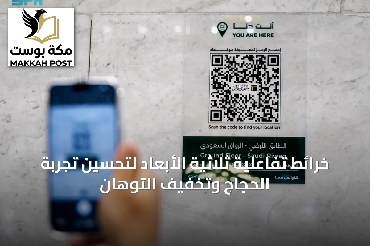 خرائط تفاعلية ثلاثية الأبعاد لتحسين تجربة الحجاج وتخفيف التوهان