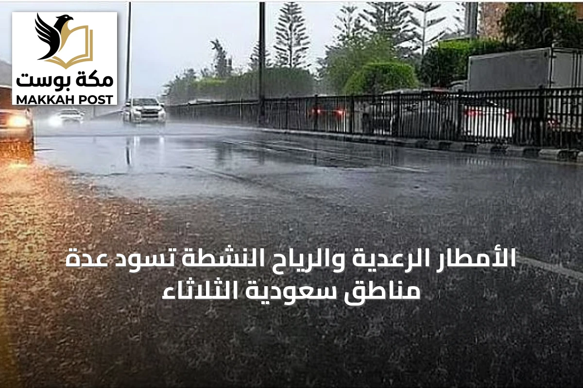 الأمطار الرعدية والرياح النشطة تسود عدة مناطق سعودية الثلاثاء