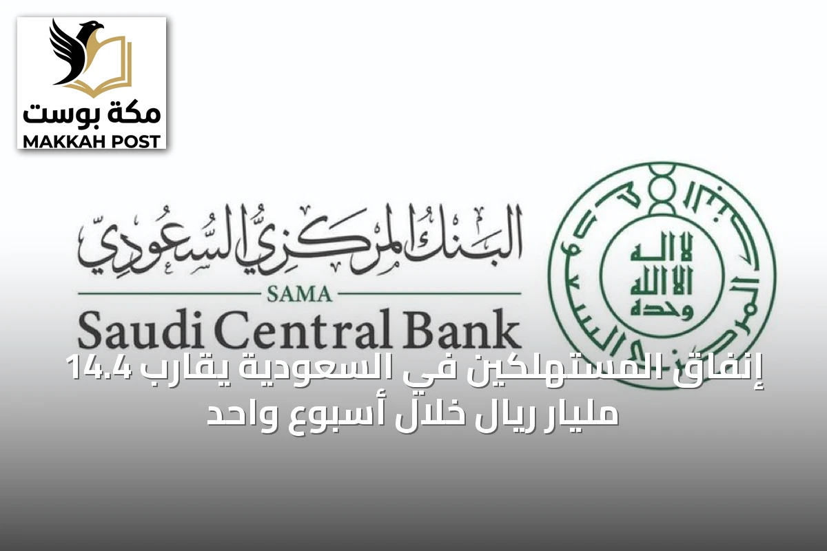 إنفاق المستهلكين في السعودية يقارب 14.4 مليار ريال خلال أسبوع واحد