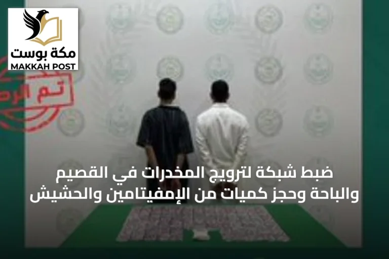 ضبط شبكة لترويج المخدرات في القصيم والباحة وحجز كميات من الإمفيتامين والحشيش