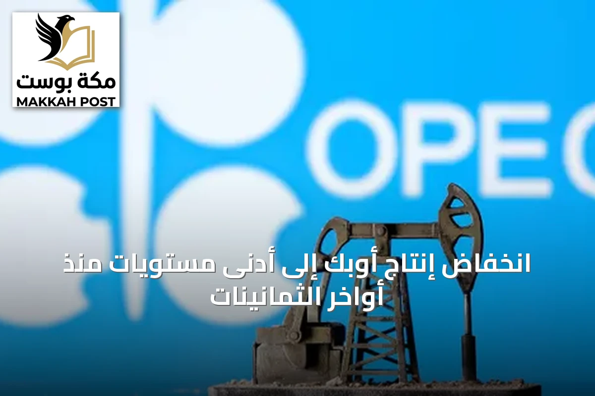 انخفاض إنتاج أوبك إلى أدنى مستويات منذ أواخر الثمانينات