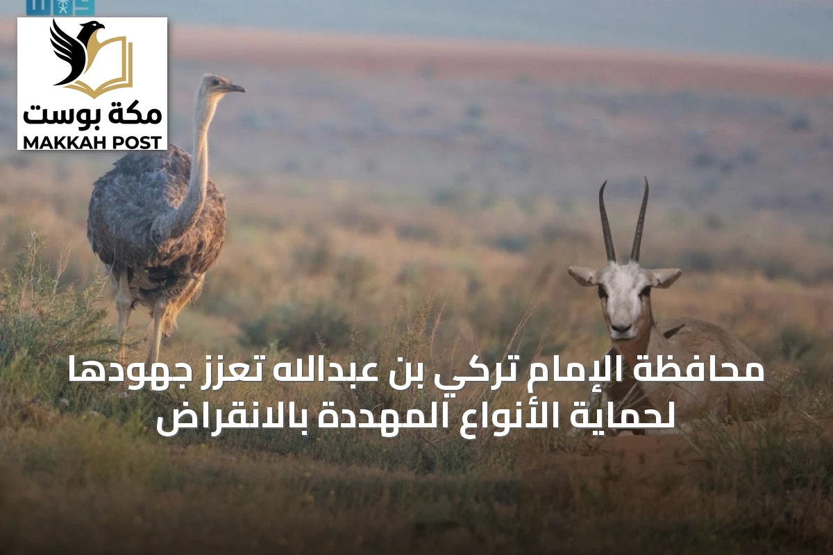 محافظة الإمام تركي بن عبدالله تعزز جهودها لحماية الأنواع المهددة بالانقراض