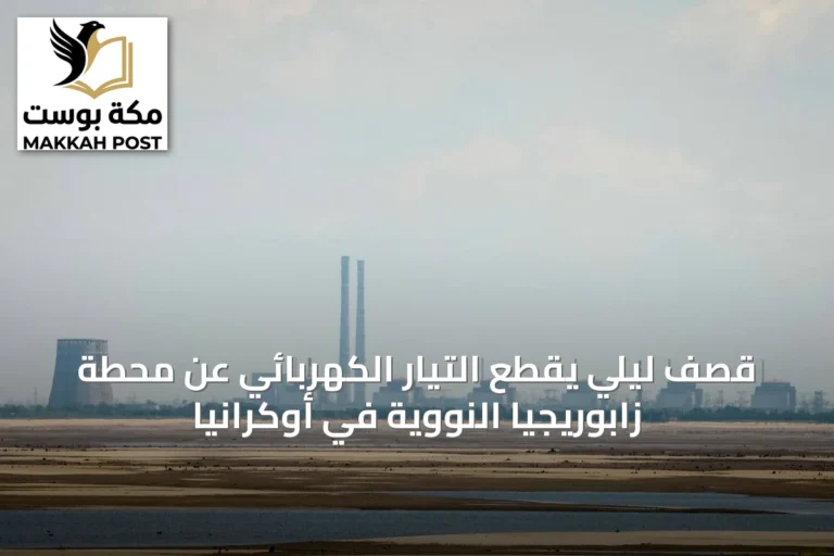 قصف ليلي يقطع التيار الكهربائي عن محطة زابوريجيا النووية في أوكرانيا