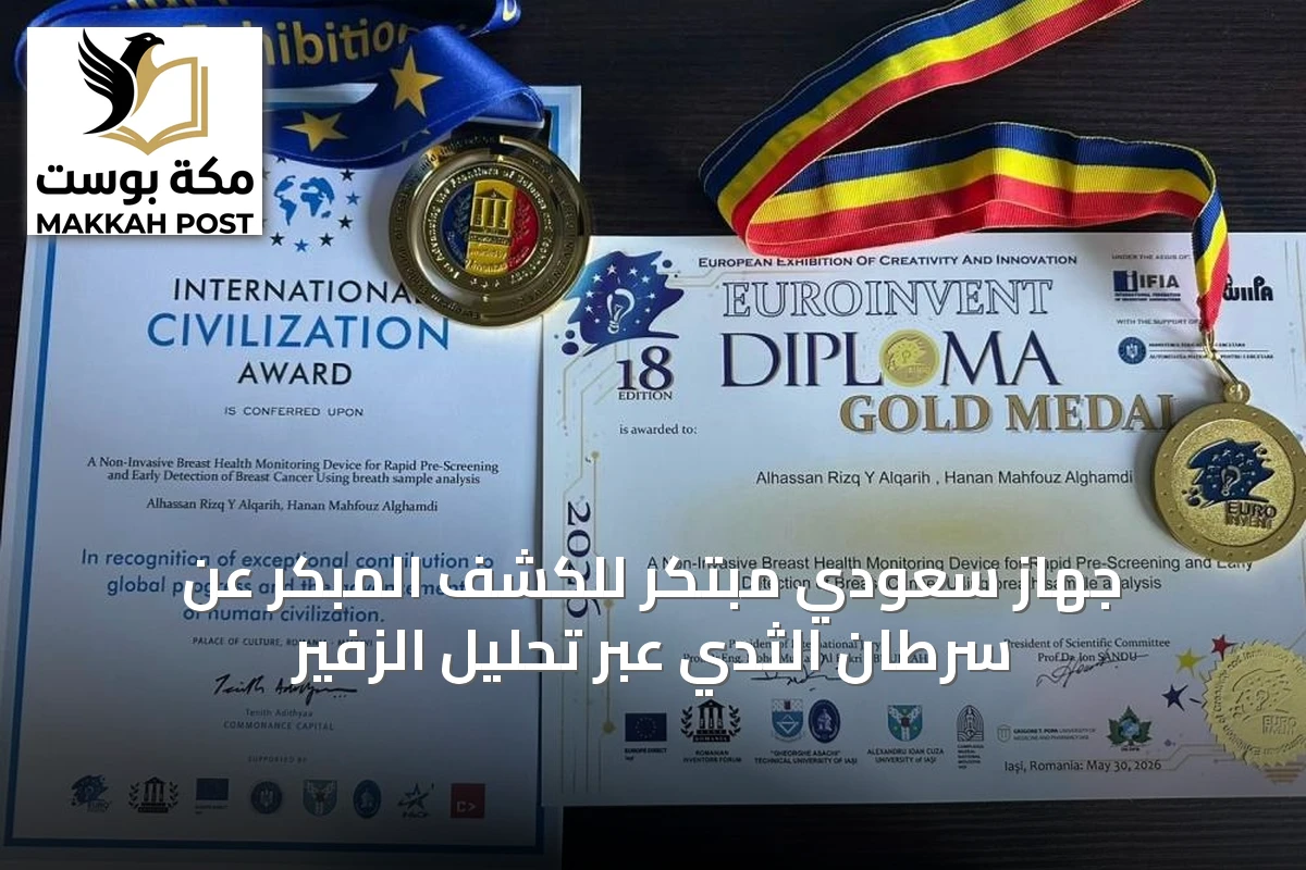جهاز سعودي مبتكر للكشف المبكر عن سرطان الثدي عبر تحليل الزفير