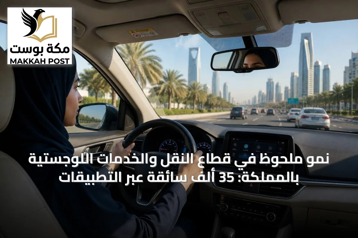 نمو ملحوظ في قطاع النقل والخدمات اللوجستية بالمملكة: 35 ألف سائقة عبر التطبيقات