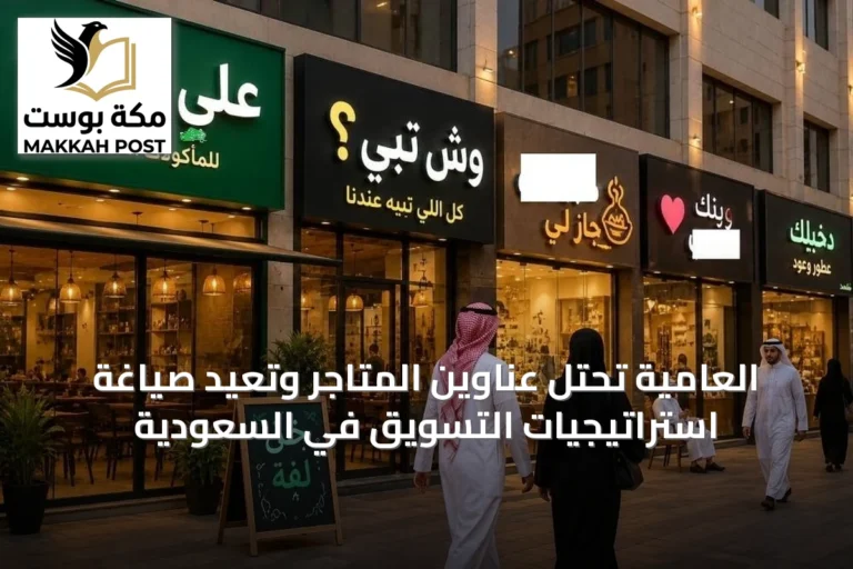 العامية تحتل عناوين المتاجر وتعيد صياغة استراتيجيات التسويق في السعودية