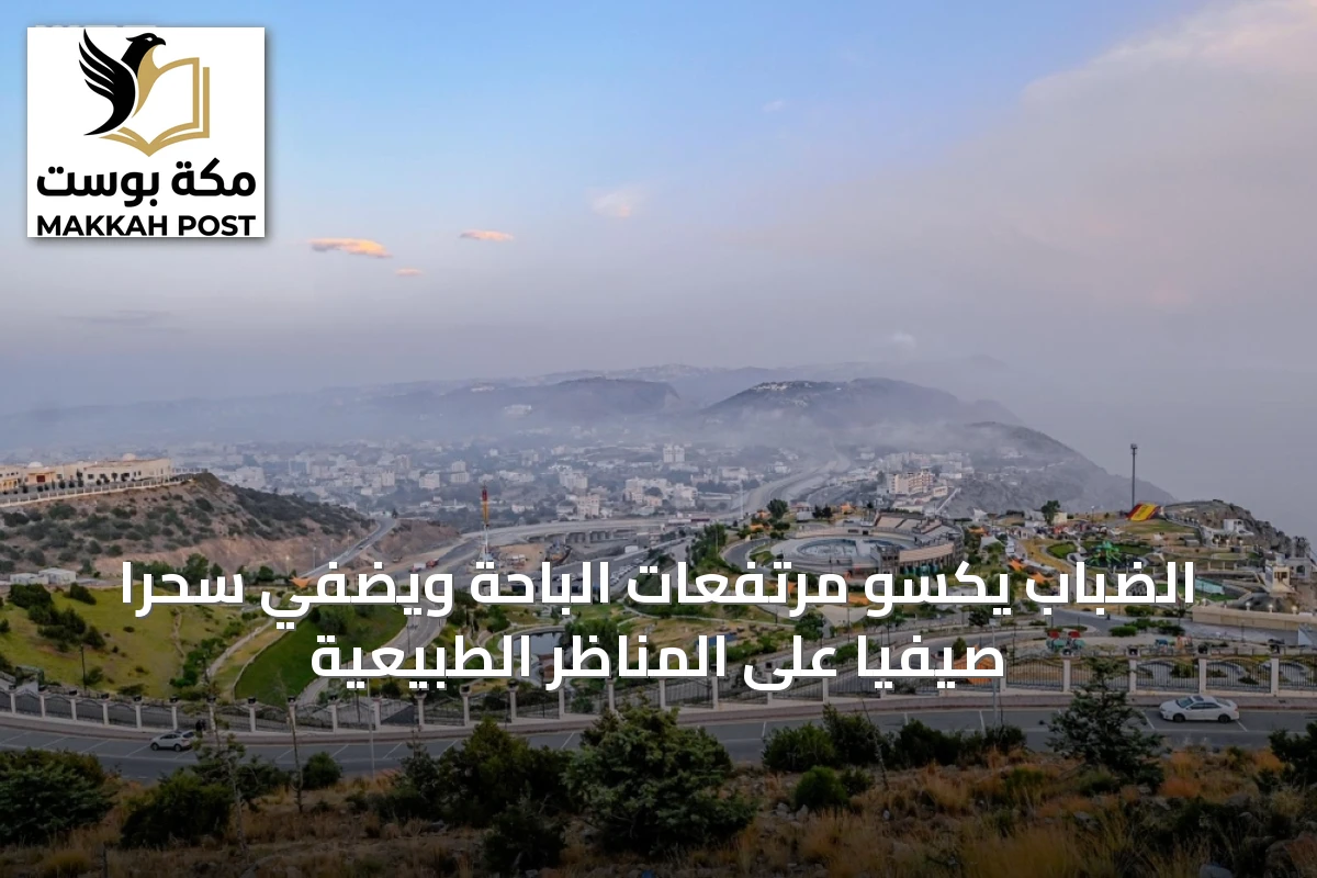 الضباب يكسو مرتفعات الباحة ويضفي سحرًا صيفيًا على المناظر الطبيعية