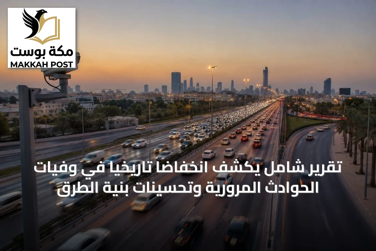 تقرير شامل يكشف انخفاضًا تاريخيًا في وفيات الحوادث المرورية وتحسينات بنية الطرق