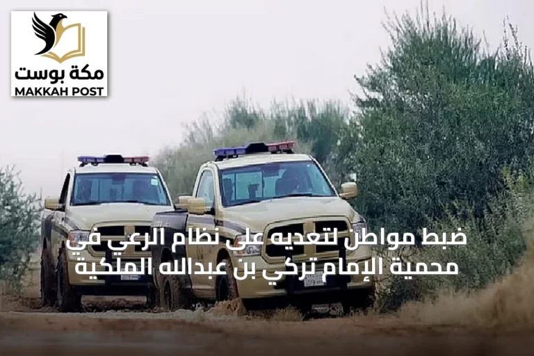 ضبط مواطن لتعديه على نظام الرعي في محمية الإمام تركي بن عبدالله الملكية