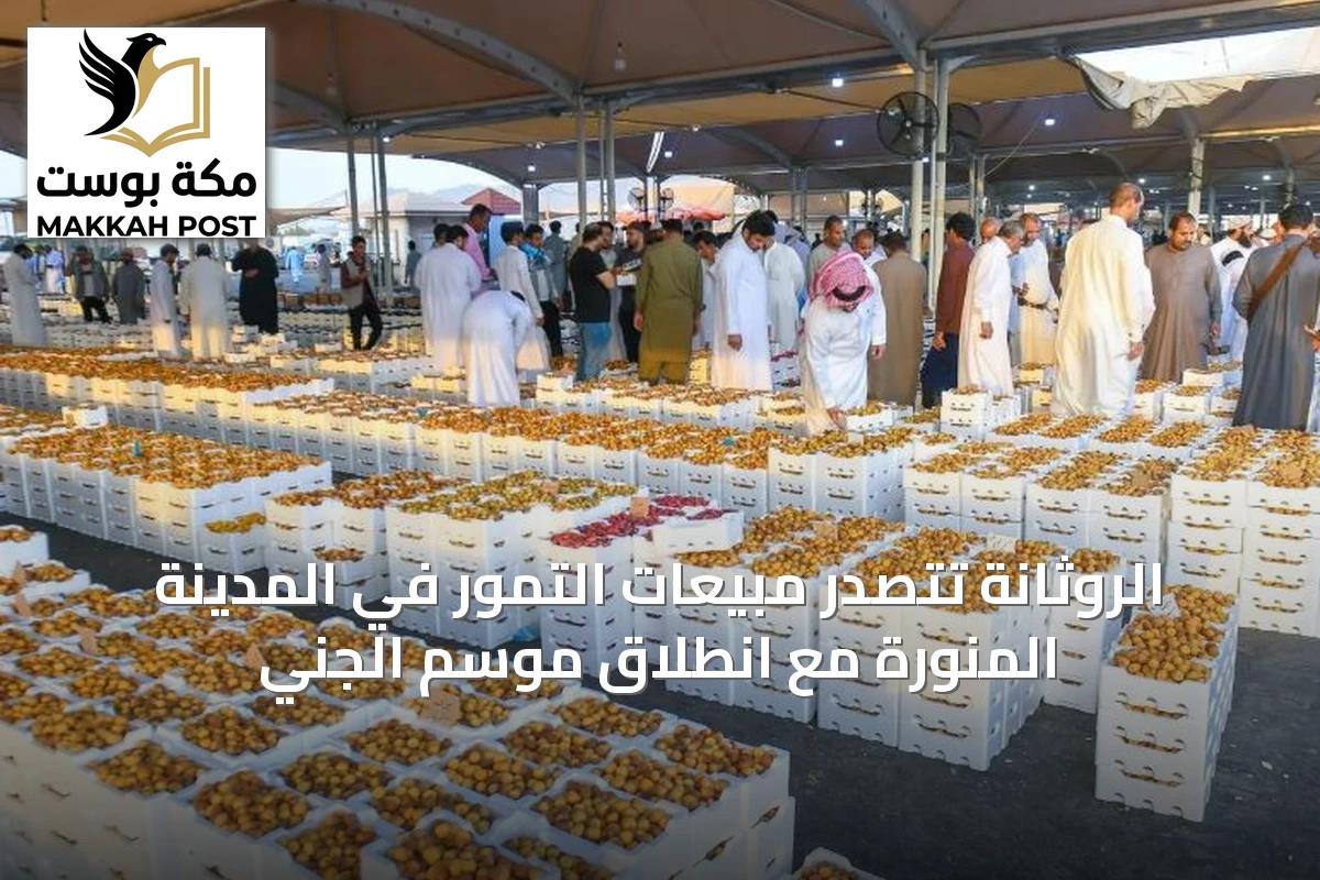 الروثانة تتصدر مبيعات التمور في المدينة المنورة مع انطلاق موسم الجني