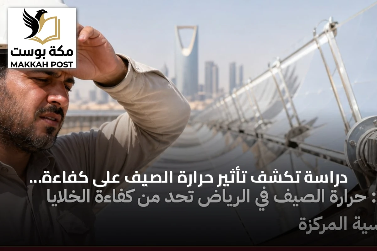 دراسة تكشف تأثير حرارة الصيف على كفاءة الخلايا الشمسية المركزة في الرياض