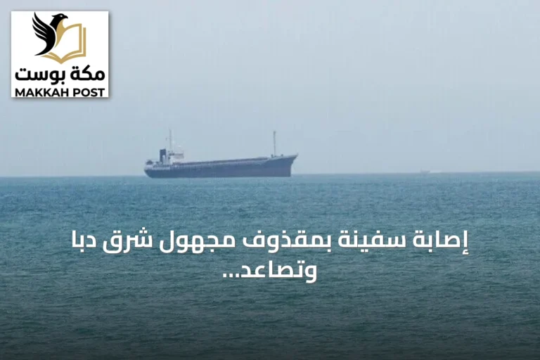 إصابة سفينة بمقذوف مجهول شرق دبا وتصاعد التوترات في هرمز