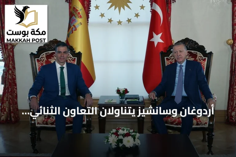 أردوغان وسانشيز يتناولان التعاون الثنائي والملفات الإقليمية بعد فوز إسبانيا بكأس العالم