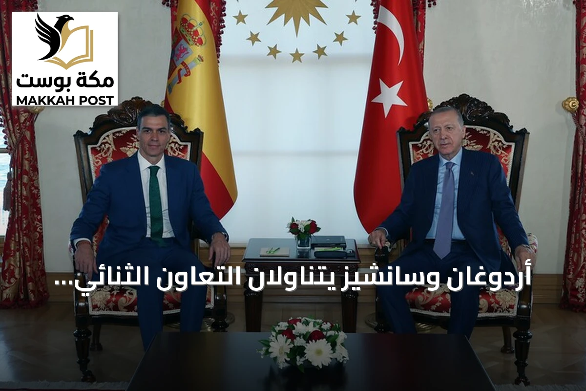 أردوغان وسانشيز يتناولان التعاون الثنائي والملفات الإقليمية بعد فوز إسبانيا بكأس العالم