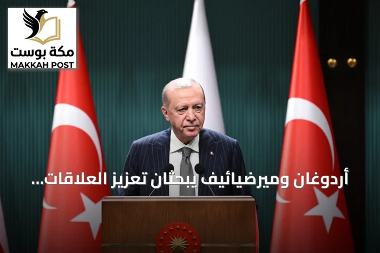 أردوغان وميرضيائيف يبحثان تعزيز العلاقات الثنائية والقضايا الإقليمية