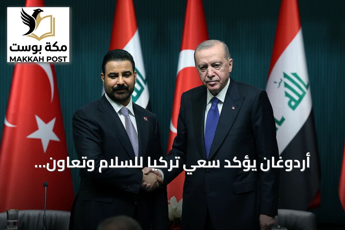 أردوغان يؤكد سعي تركيا للسلام وتعاون الطاقة مع العراق