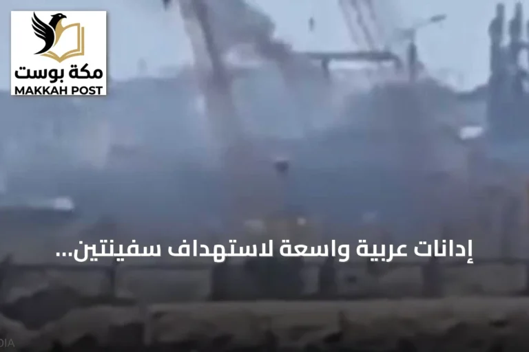 إدانات عربية واسعة لاستهداف سفينتين بمسيرة في ميناء دمياط