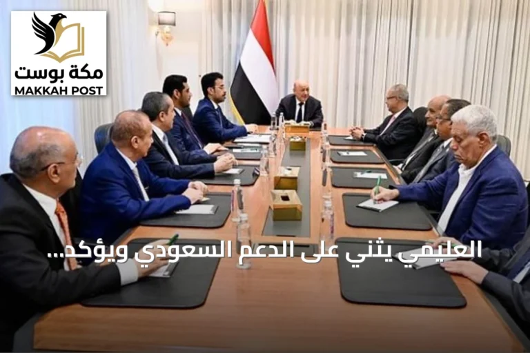 العليمي يثني على الدعم السعودي ويؤكد أهمية التحالف البحري متعدد الجنسيات