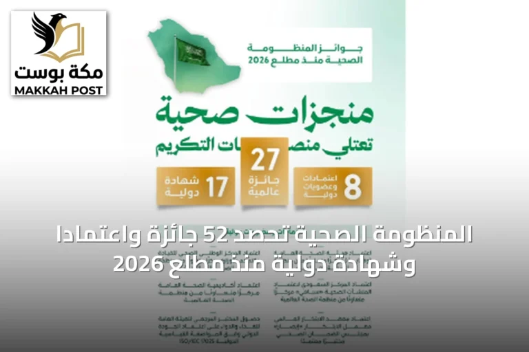 المنظومة الصحية تحصد 52 جائزة واعتمادًا وشهادة دولية منذ مطلع 2026