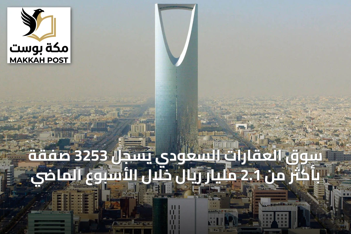سوق العقارات السعودي يسجل 3253 صفقة بأكثر من 2.1 مليار ريال خلال الأسبوع الماضي