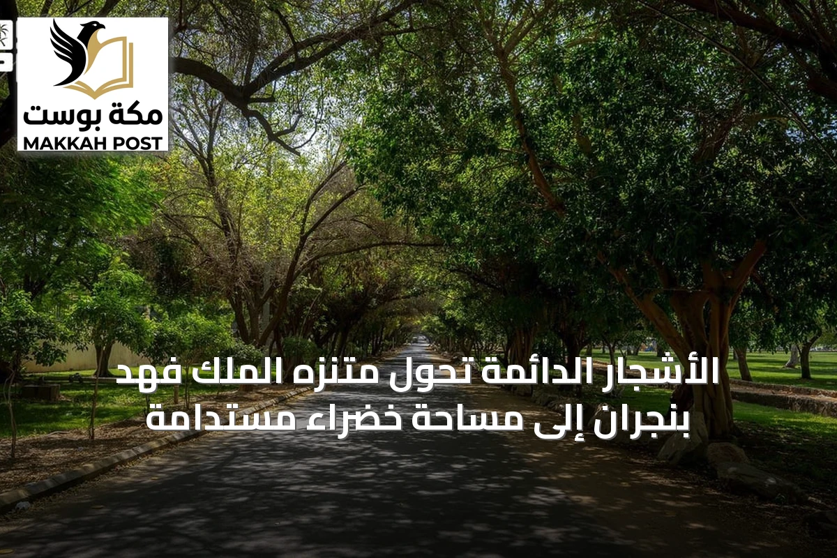 الأشجار الدائمة تُحوّل متنزه الملك فهد بنجران إلى مساحة خضراء مستدامة