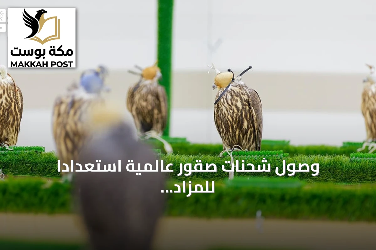 وصول شحنات صقور عالمية استعدادًا للمزاد الدولي بالرياض 2026