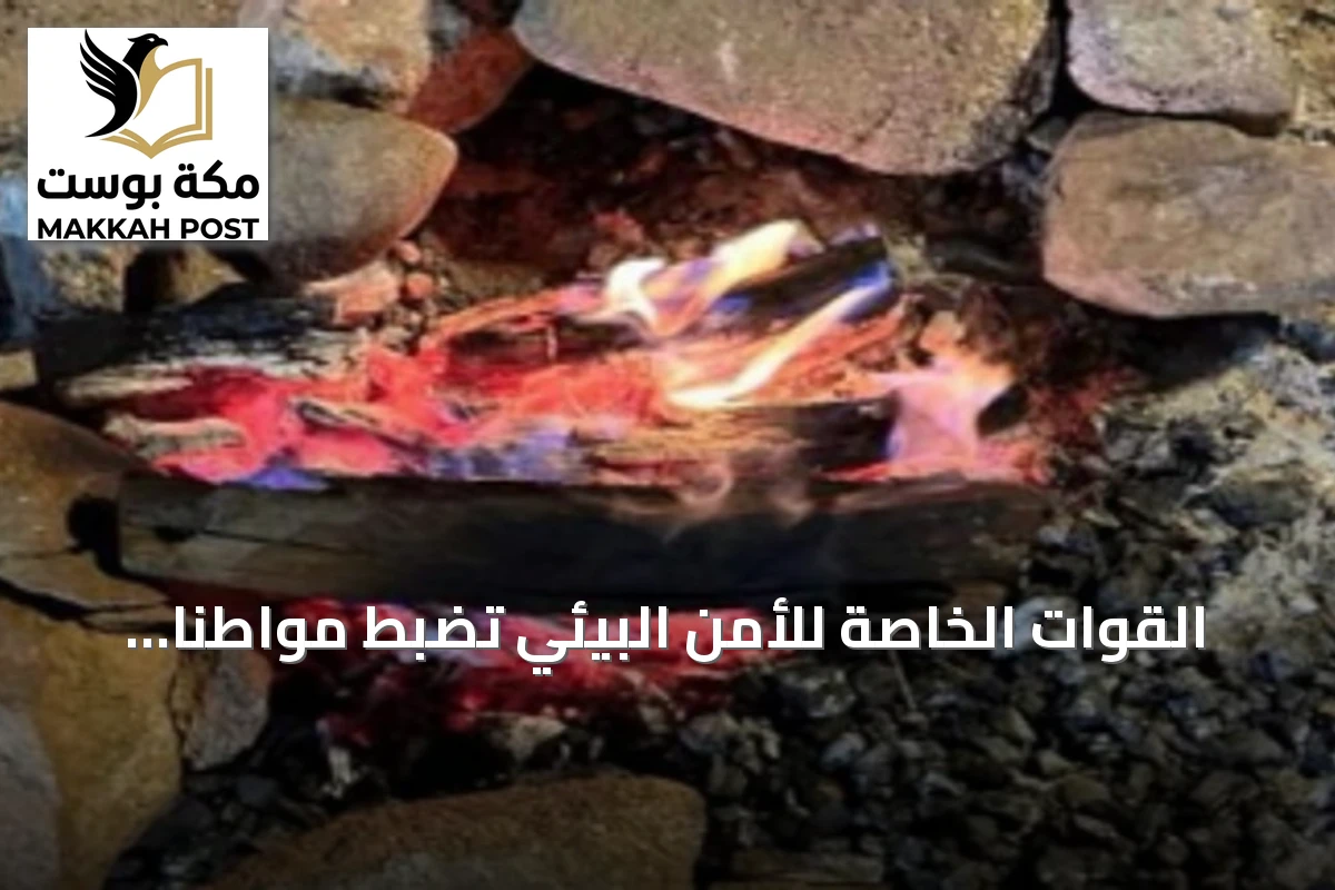 القوات الخاصة للأمن البيئي تضبط مواطنًا أشعل نارًا في موقع غير مصرح به بعسير