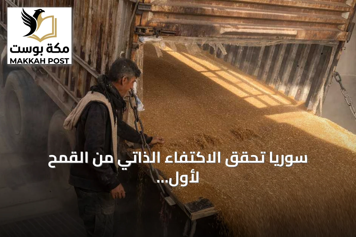 سوريا تحقق الاكتفاء الذاتي من القمح لأول مرة منذ 16 عاما