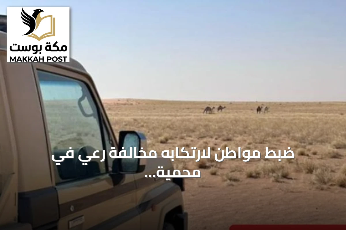 ضبط مواطن لارتكابه مخالفة رعي في محمية الملك عبدالعزيز الملكية